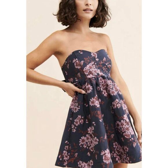 New Free  People Matilda Mini Dress Size M - Picture 1 of 12